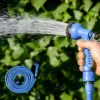 100FT Blue Expandable Magic Garden Heavy Duty Hose Pipe And Spray Gun