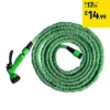 100FT Green Expandable Magic Garden Heavy Duty Hose Pipe And Spray Gun