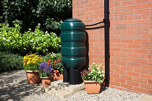 100L Slimline Water Butt Set Space Saving Water Container Stand Tap & Diverter 2 100L Slimline Water Butt Set Space Saving Water Container Stand Tap & Diverter - Image 2