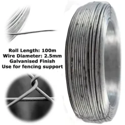 100m Galvanised Steel Tension Line -Outsunny Garden Zone 100m galvanised steel tension line5060164217145 03c MP