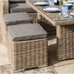 12 Seater Natural Weave Corner Dining Set -Outsunny Garden Zone 12 seater natural weave corner dining set0792273864686 03c MP