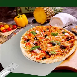 13" Pizza Oven Peel Paddle With Extra Long Wooden Handle For Wood Fired Ovens -Outsunny Garden Zone 13 pizza oven peel paddle with extra long wooden handle for wood fired ovens5060379012627 07c MP