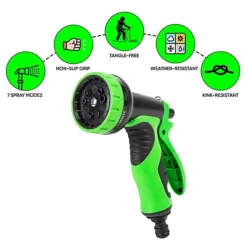 15m Expandable Garden Hose Pipe With 7 Function Anti Kink Water Hose Gun -Outsunny Garden Zone 15m expandable garden hose pipe with 7 function anti kink water hose gun5056368037344 03c MP