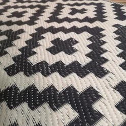 180cm X 120cm Outdoor Geometric Pattern Waterproof Rug Mat For Garden Patio In Grey -Outsunny Garden Zone 180cm x 120cm outdoor geometric pattern waterproof rug mat for garden patio in grey5056589111571 04c MP