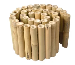 1m X 15cm High Decorative Bamboo Garden Lawn Edging / Border