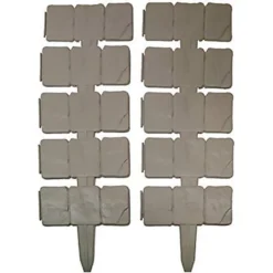 2.4m Cobble Stone Effect Lawn Edging - Weatherproof Garden Border Flower Bed Staked Fence Strips - 10 Piece, Each W24 X H10cm 6 2.4m Cobble Stone Effect Lawn Edging - Weatherproof Garden Border Flower Bed Staked Fence Strips - 10 Piece, Each W24 X H10cm -Outsunny Garden Zone 2 4m cobble stone effect lawn edging weatherproof garden border flower bed staked fence strips 10 piece each w24 x h10cm5053335605834 03c MP