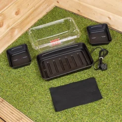2 X 38cm Heated Seed Starter Tray Growarm 100 Propagator Kit With Two Trays Heated Indoor Seedling Planter -Outsunny Garden Zone 2 x 38cm heated seed starter tray growarm 100 propagator kit with two trays heated indoor seedling planter5056589108601 03c MP