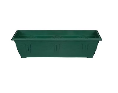 2 X Large Venetian Patio Planter Trough Plant Pot 60cm Plastic Green Colour Pot 2 2 X Large Venetian Patio Planter Trough Plant Pot 60cm Plastic Green Colour Pot - Image 2
