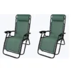 2 X Mint Green Zero Gravity Chair Lounger