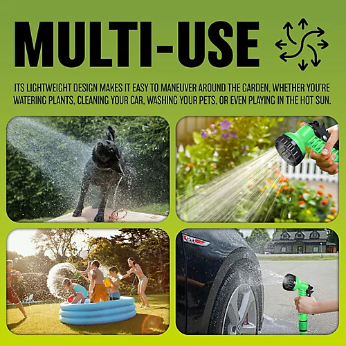 200ft Expandable Flexible Hosepipe Garden Hose Pipe Magic Snake With Gun Watering Outdoor 3 200ft Expandable Flexible Hosepipe Garden Hose Pipe Magic Snake With Gun Watering Outdoor - Image 3