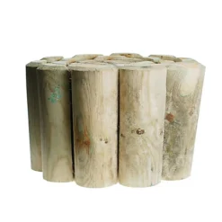 22.5cm (9") X (6ft) 1.8m Decorative Garden Border Log Roll