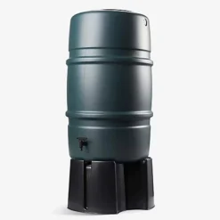 227L Litre Green Extra Large Water Butt & Accessory Kit Includes Rain Trap, Tap, 3 Part Stand & Safety Lid -Outsunny Garden Zone 227l litre green extra large water butt accessory kit includes rain trap tap 3 part stand safety lid5056337104732 03c MP
