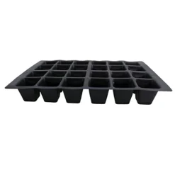 24 Cell Plant Trays Bedding Plant Pack Plastic Inserts Seed Tray Pots 24 Trays -Outsunny Garden Zone 24 cell plant trays bedding plant pack plastic inserts seed tray pots 24 trays5056316367479 04c MP