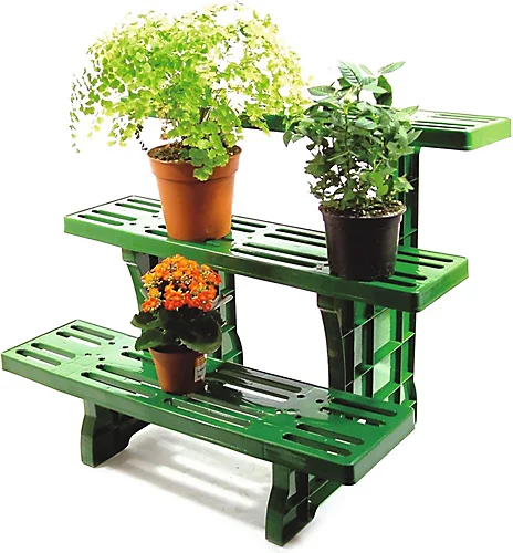 3-tier Garden Plant Pot Etagere - Indoor & Outdoor Straight Display Stand - Measures H50cm X W70cm X D48cm 1 3-tier Garden Plant Pot Etagere - Indoor & Outdoor Straight Display Stand - Measures H50cm X W70cm X D48cm