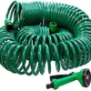 30 Metre Coil 30M 100Ft Retractable Garden Hose Reel Pipe With Spray Gun Nozzle