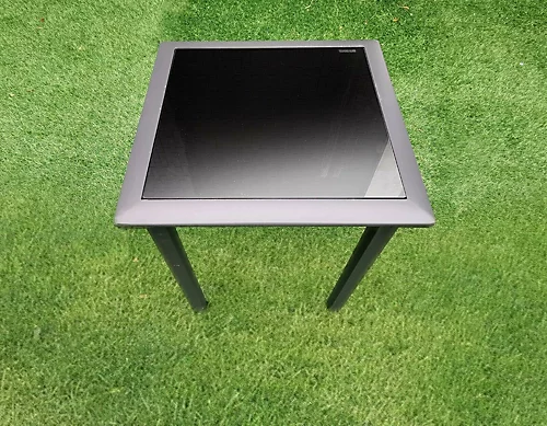 3pc Garden Sun Lounger Set With Table 3 3pc Garden Sun Lounger Set With Table - Image 3