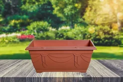 4 X 40cm Small Plastic Venetian Window Box Trough Planter Pot Terracotta Colour 6 4 X 40cm Small Plastic Venetian Window Box Trough Planter Pot Terracotta Colour -Outsunny Garden Zone 4 x 40cm small plastic venetian window box trough planter pot terracotta colour5060950101245 03c MP