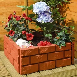 4 X Brick Effect Garden Border Edging Strips - Terracotta Weatherproof Interlocking Fence Or Planter Panels - Each H17.5 X L43cm 6 4 X Brick Effect Garden Border Edging Strips - Terracotta Weatherproof Interlocking Fence Or Planter Panels - Each H17.5 X L43cm -Outsunny Garden Zone 4 x brick effect garden border edging strips terracotta weatherproof interlocking fence or planter panels each h17 5 x l43cm5053335609740 03c MP