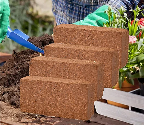 4 X Coco Peat Brick Coir Compost Block 10L Coconut Potting Fibre Compressed Soil 1 4 X Coco Peat Brick Coir Compost Block 10L Coconut Potting Fibre Compressed Soil