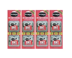 4 X Nippon Ant Nest Bait Station Twin Pack Ant Nest Killer Liquid Insecticide Bait