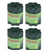 4 X SupaGarden Small Green Plastic Lawn Edging Border 12cm X 6M