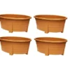 4 X Terracotta Oval Planter Trough 55cm