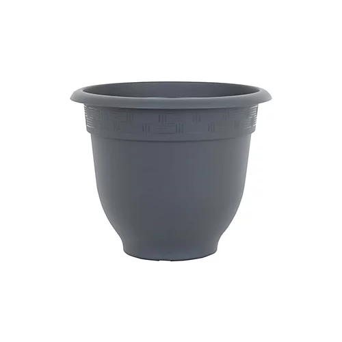 4 X Wham Bell Pot 36cm Round Recycled Plastic Planter Slate 2 4 X Wham Bell Pot 36cm Round Recycled Plastic Planter Slate - Image 2