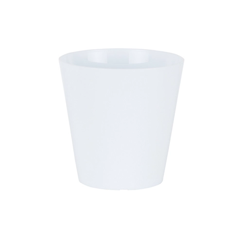 4 X Wham Studio 16cm Round Plastic Planter Ice White 2 4 X Wham Studio 16cm Round Plastic Planter Ice White - Image 2
