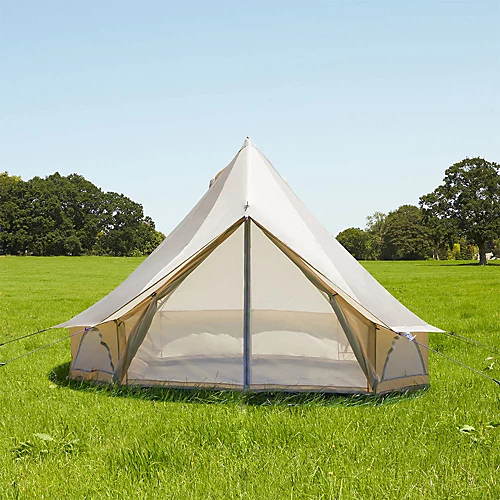 4m Bell Tent - Oxford Ultralite 100 - Sandstone 2 4m Bell Tent - Oxford Ultralite 100 - Sandstone - Image 2