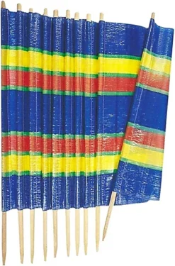 5 Pole Windbreak Wooden Multicolor Blue Stripe Tall Windbreaker Folding Garden Camping Beach Picnic Holiday Privacy Sun Screen -Outsunny Garden Zone 5 pole windbreak wooden multicolor blue stripe tall windbreaker folding garden camping beach picnic holiday privacy sun screen5012184567922 04c MP