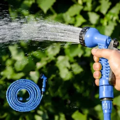 50FT Blue Expandable Magic Garden Heavy Duty Hose Pipe And Spray Gun