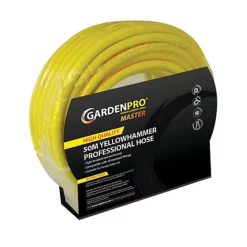 50m GardenPro Professional Yellowhammer Kink Resistant Garden Hose Pipe