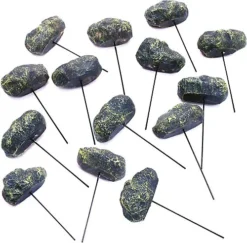 56pc Stone Effect Garden Edging - Polyresin Rock Border For Rockeries, Flower Beds, Ponds Or Lawns - Each Stone L8.9 X H5 X W5cm -Outsunny Garden Zone 56pc stone effect garden edging polyresin rock border for rockeries flower beds ponds or lawns each stone l8 9 x h5 x w5cm5053335899851 03c MP