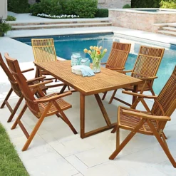 6 Person Table Dining Table 180cm, Outdoor Patio Table (not Included Ch -Outsunny Garden Zone 6 person table dining table 180cm outdoor patio table not included ch7330474667489 04c MP