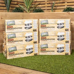 6 X 38cm Heated Seed Starter Tray Growarm 100 Propagator Kit With Two Trays Heated Indoor Seedling Planter