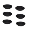 6 X 43cm Plant Pot Saucer Large Venetian Black Colour Plastic Plant Saucer Dish