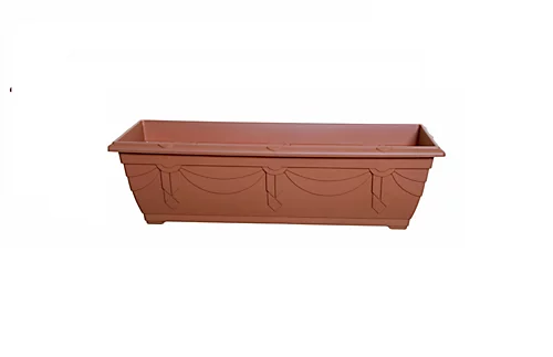 6 X 60cm Slim Plastic Venetian Window Box Trough Planter Pot Terracotta Colour 3 6 X 60cm Slim Plastic Venetian Window Box Trough Planter Pot Terracotta Colour - Image 3