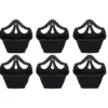 6 X Small 31cm Venetian Wall Planter Basket Garden Pot Plastic Black Colour