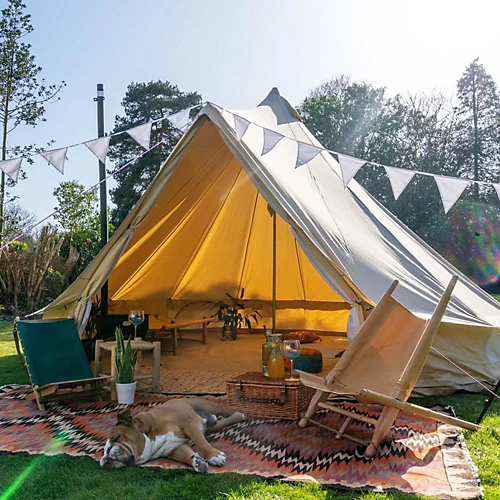 6m Bell Tent - Fire Retardant Cotton 320 2 6m Bell Tent - Fire Retardant Cotton 320 - Image 2