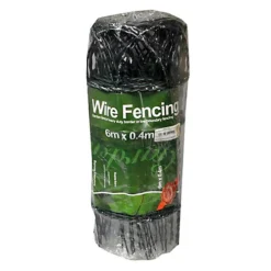 6m X 40cm Green Plastic Coated Metal Wire Border Fencing With Arched Top