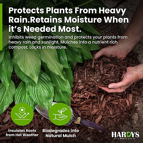 75L Decorative Wood Bark Chippings Mulch Garden Landscaping Play Area Woodchip 2 75L Decorative Wood Bark Chippings Mulch Garden Landscaping Play Area Woodchip - Image 2