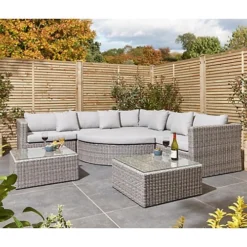 8 Seater Multifunction Flat Wicker Weave Garden Sofa Set -Outsunny Garden Zone 8 seater multifunction flat wicker weave garden sofa set0792273864624 03c MP
