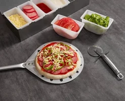 9" Pizza Peel Paddle 23cm Aluminium Perforated 6 9" Pizza Peel Paddle 23cm Aluminium Perforated -Outsunny Garden Zone 9 pizza peel paddle 23cm aluminium perforated5060379019510 04c MP