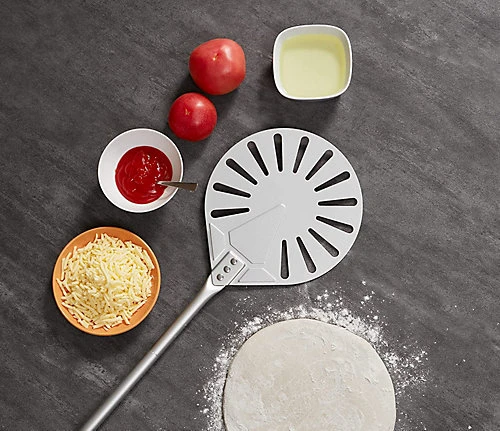 9" Pizza Peel Paddle 23cm Aluminium Perforated 4 9" Pizza Peel Paddle 23cm Aluminium Perforated - Image 4