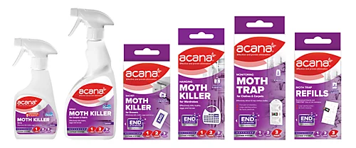 Acana Spray Moth Killer For Carpet & Fabric Lavender 500ml 4 Acana Spray Moth Killer For Carpet & Fabric Lavender 500ml - Image 4