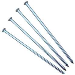 Alusthetic Aluminium Flexible Edge Securing Pin - 250mm Long Earth Nail For Metal Lawn Edging - Pack Of 20