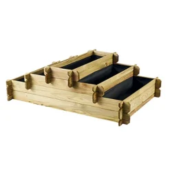 Angelic 3 Tiered Podium Raised Bed -Outsunny Garden Zone angelic 3 tiered podium raised bed3598740032384 03c MP