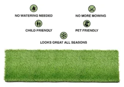 Artificial Grass 1x4m Garden Outdoor Green Fake Lawn Astro Turf 20mm Pile Thick -Outsunny Garden Zone artificial grass 1x4m garden outdoor green fake lawn astro turf 20mm pile thick5060435210066 03c MP