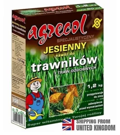 AUTUMN FERTILIZER FOR LAWNS WITHOUT NITROGEN. 1,2KG AGRECOL