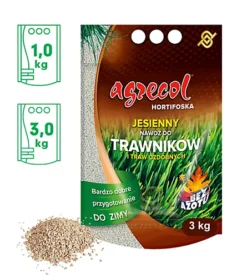 AUTUMN FERTILIZER, GRANULATED FOR LAWN, WITHOUT NITROGEN - 3 KG - HORTIFOSKA